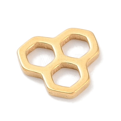 Golden Plated 304 Stainless Steel Charms STAS-K286-03G-G-1