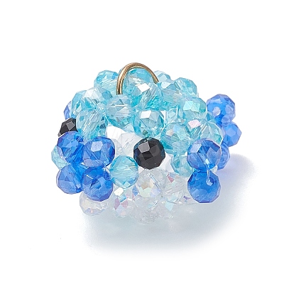 Glass Pendants PALLOY-MZ01120-1