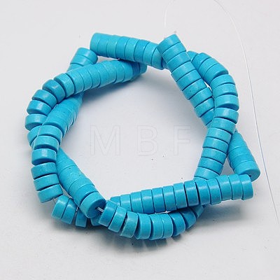 Synthetic Turquoise Beads Strands TURQ-G110-8x4mm-06-1