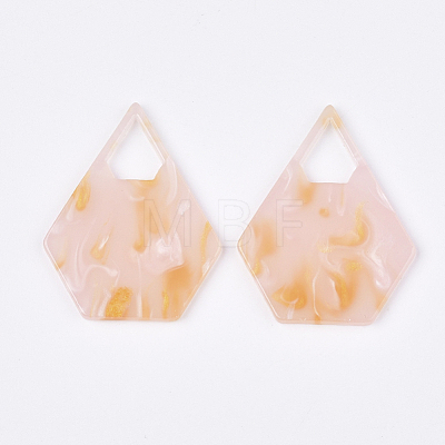 Cellulose Acetate(Resin) Pendants KY-S158-54G-1