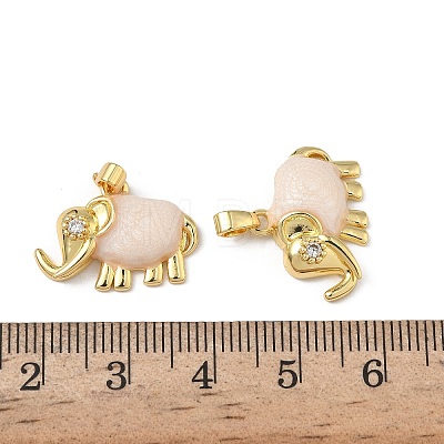 Brass Micro Pave Cubic Zirconia Pendants KK-F924-20A-G02-1