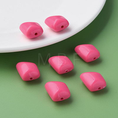 Opaque Acrylic Beads MACR-S373-15A-A10-1