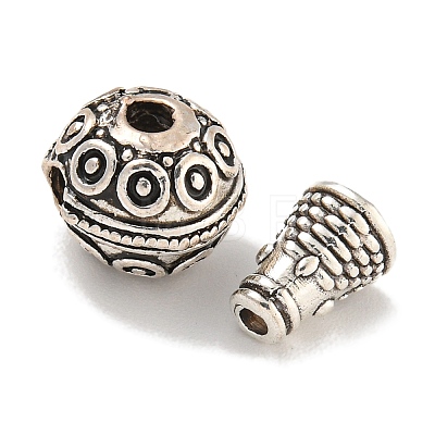 Tibetan Style Alloy 3 Hole Guru Beads FIND-A031-04AS-01-1