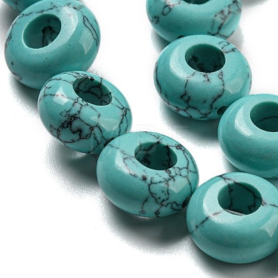 Synthetic Turquoise Beads Strands G-P536-A16-01-1