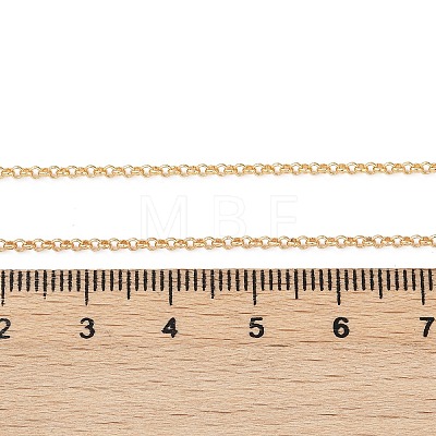 Long-Lasting Plated Brass Cable Chain Necklaces X-NJEW-K112-10G-NF-1