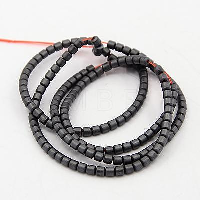 Non-magnetic Synthetic Hematite Beads Strands G-K037-02-1