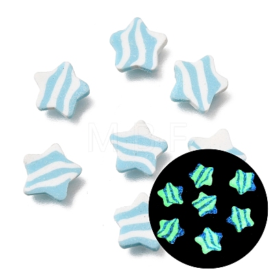 Luminous Handmade Polymer Clay Cabochons PY-CBA5A20-16C-1
