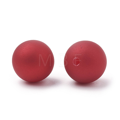 Eco-Friendly Plastic Imitation Pearl Beads X-MACR-T014-6mm-01-1