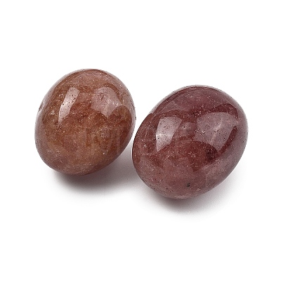 Natural Strawberry Quartz Beads G-G348-01B-08-1