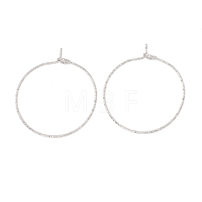 316 Surgical Stainless Steel Hoop Earrings Findings STAS-D183-02P-02-1