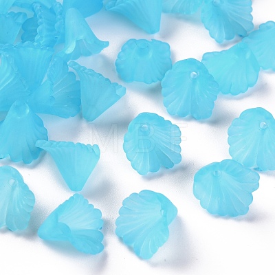 Frosted Acrylic Bead Caps MACR-S371-10A-755-1