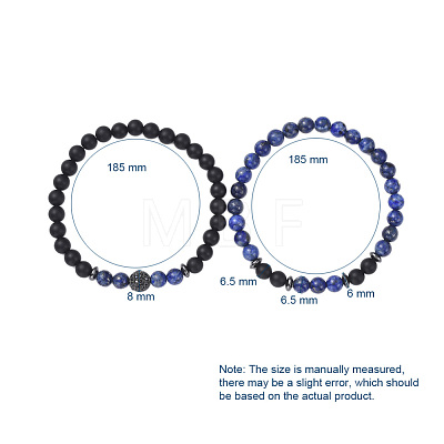 Stretch Bracelet Sets BJEW-JB05028-01-1