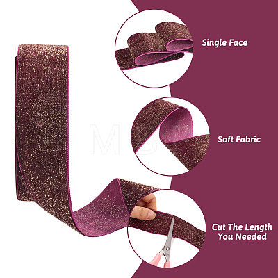 9M Sparkle Single Face Velvet Ribbon OCOR-TAC0034-05E-1