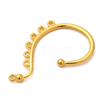 Rack Plating Alloy Ear Cuff Findings FIND-C063-01G-1