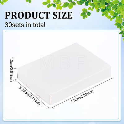 Rectangle Folding Cardboard Paper Drawer Boxes CON-WH0094-15A-1