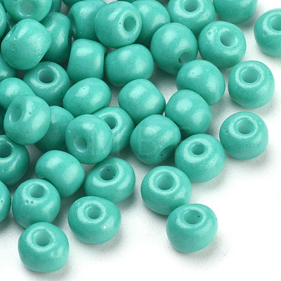 Baking Paint Glass Seed Beads SEED-Q025-4mm-M12-1