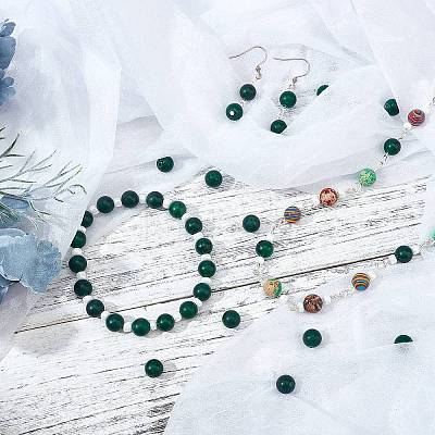 Natural Green Onyx Agate Beads Strands G-AR0002-37-1