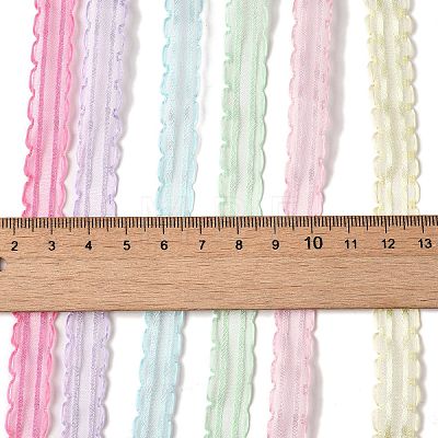 Polyester and Nylon Wavy Edged Ribbon Sets DIY-Z029-01F-1