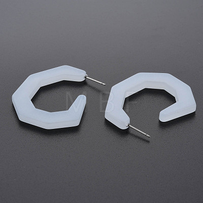 Large C-shape Stud Earrings for Girl Women KY-Q058-081B-1