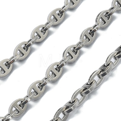 304 Stainless Steel Oval Link Chains CHS-E030-01P-1