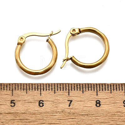 Ion Plating(IP) 304 Stainless Steel Hoop Earrings EJEW-D195-G-1