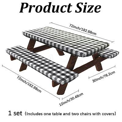 Plastic Table and Chair Cover AJEW-GF0013-84A-1