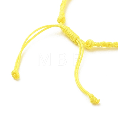 Adjustable Koran Waxed Polyester Cord Bracelets AJEW-JB01131-01-1