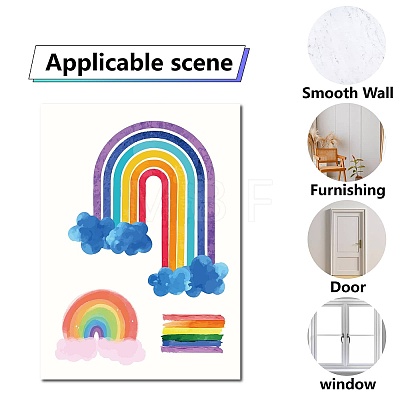 8 Sheets 8 Styles PVC Waterproof Wall Stickers DIY-WH0345-066-1