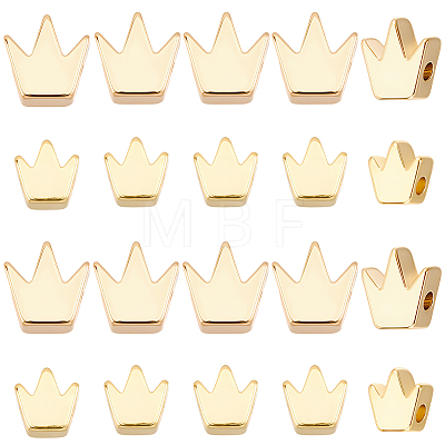 50Pcs 2 Styles Brass Beads KK-BBC0027-41-1