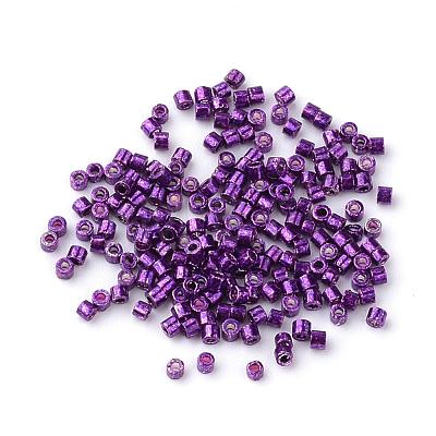 Electroplate Cylinder Seed Beads SEED-R041-05-1