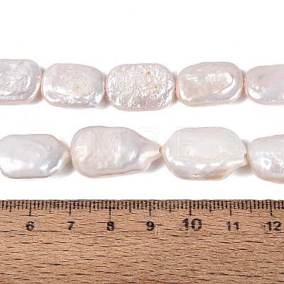 Natural Baroque Pearl Keshi Pearl Beads Strands PEAR-S020-D15-1