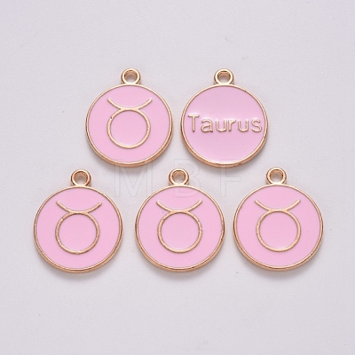 Alloy Enamel Pendants ENAM-S124-01B-09C-1