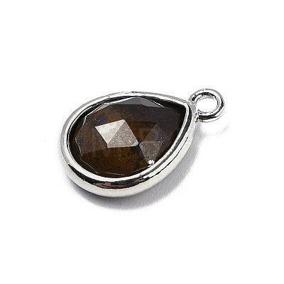 Natural Gemstone Faceted Pendants G-U019-05P-1