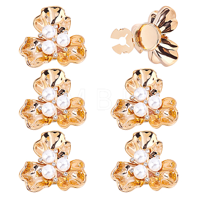 6Pcs Zinc Alloy & Rhinestone Cufflinks BUTT-ME0001-40-1