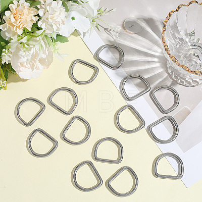304 Stainless Steel D Rings STAS-CP0001-05C-1