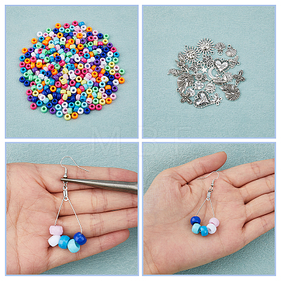 SUPERFINDINGS DIY Earring Making Kits DIY-FH0006-43-1