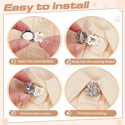 Alloy & Rhinestone Cufflinks FIND-FG0005-66P-04-1