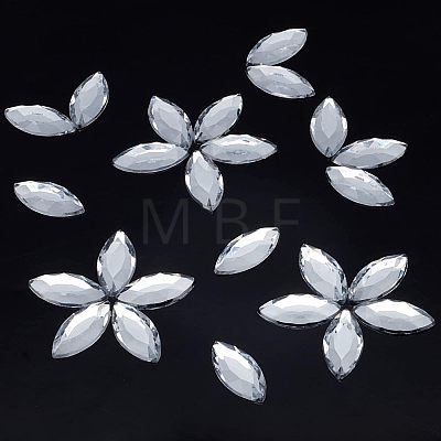 Fingerinspire 200Pcs Acrylic Rhinestone Cabochons OACR-FG0001-12-1