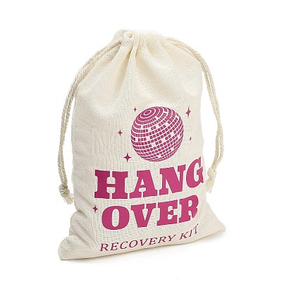 Cloth Hangover Kit Party Favor Drawstring Bags ABAG-A012-05A-02-1