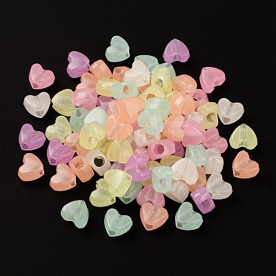 Luminous Transparent Acrylic Beads X-LACR-Q001-01-1