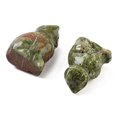 Natural Unakite Carved Figurines DJEW-L023-B09-1