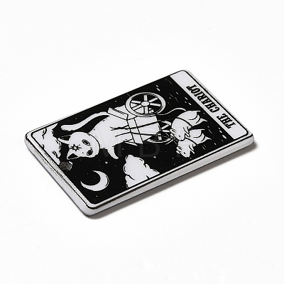 Tarot Theme Printed Acrylic Pendants MACR-G061-04T-1