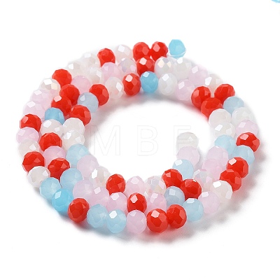 Glass Beads Strands EGLA-A034-M6mm-41-1