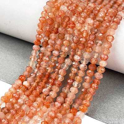 Natural Sunstone Beads Strands G-L597-B02-02-1