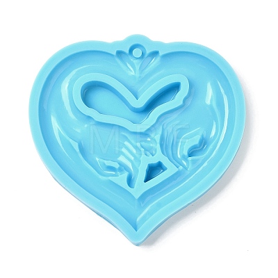 Heart with Pinky Promise Valentine Day DIY Pendant Silicone Molds SIMO-C007-06-1
