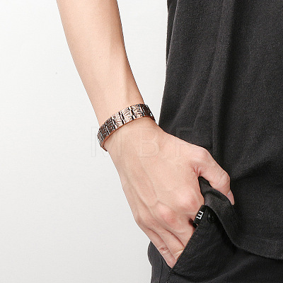 Watchband Brass Magnetic Bangles WG96E3F-01-1