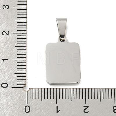 304 Stainless Steel Pave Natural White Shell Pendants STAS-S130-03P-P-1