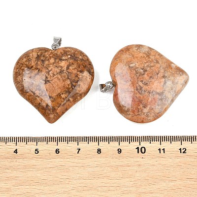Natural Cherry Blossom Agate Pendants GG-K002-04M-1