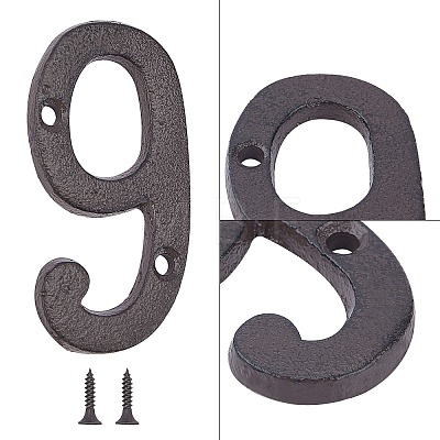 Iron Home Address Number AJEW-WH0126-24I-1
