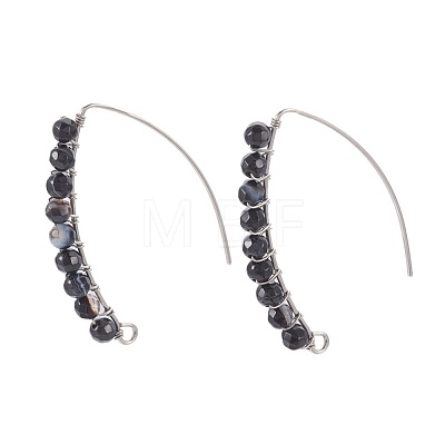 304 Stainless Steel Earring Hooks EJEW-JE02937-M-1